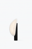 Lampa stołowa owalna materiałowa czarna 43cm minimalistyczna klasyczna uniwersalna dekoracyjna TENSE 21811 New Works